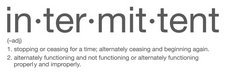 intermittent mailer