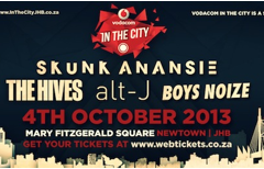 The Hives and Skunk Anansie join rocking international line-up for Vodacom In the City