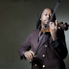 Award winning jazz violinist Tshepo Mngoma in KwaZulu Natal