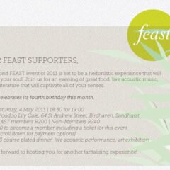 Your FEAST invitation.