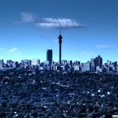Tour of Johannesburg city at night.