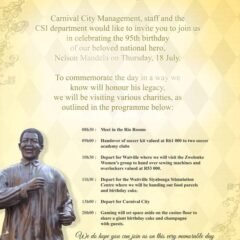 Nelson Mandela Day.